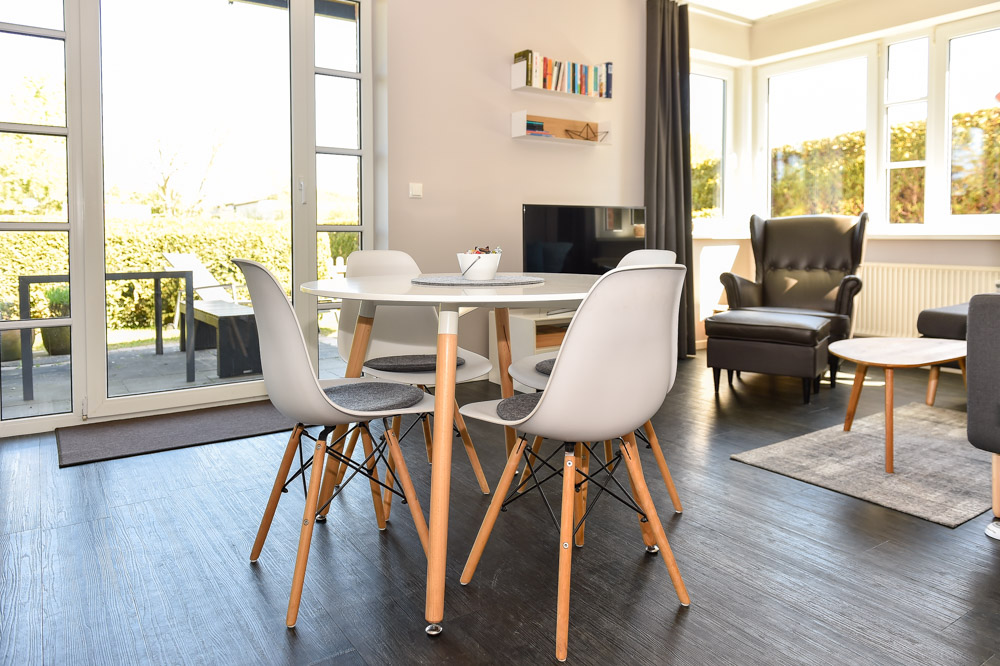 Ferienwohnung Luv un Lee - Küche und Wohnzimmer